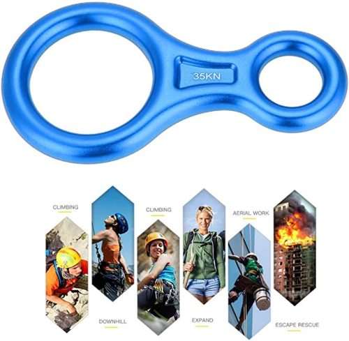 8-Ring Rock Climbing Rope 35KN - BLUE