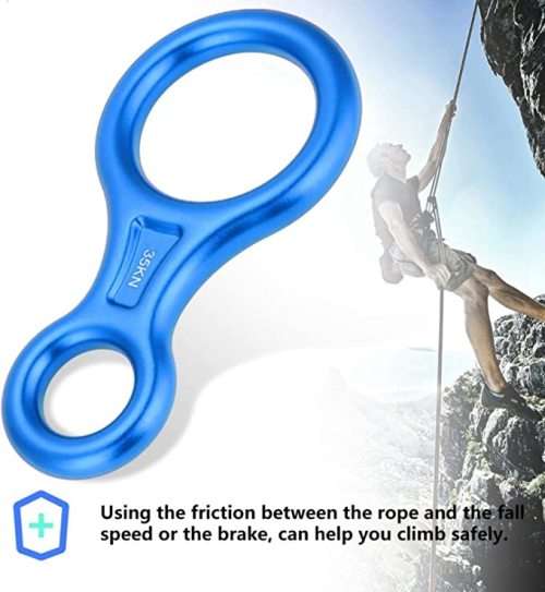 8-Ring Rock Climbing Rope 35KN - BLUE