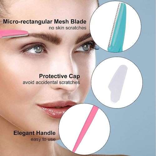 Drashti Enterprise CETC Stainless Steel Eyebrow Disposable Razor (Pack of 3)