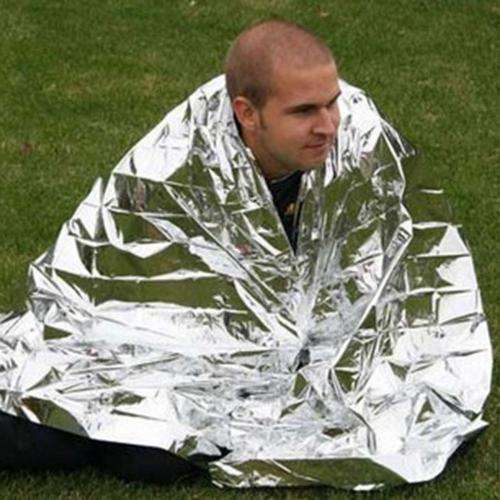 Emergency Blanket Survival Shelter Tent Mylar Thermal Shelter Tube Tent Ultralight Waterproof Tent 2