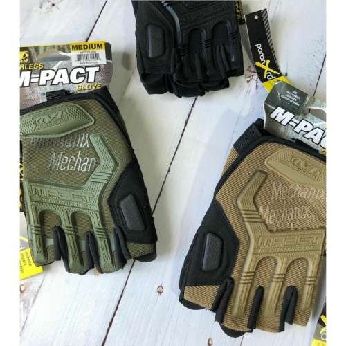 # 4 Non-slip Fingerless Gloves Half Finger Cycling Outdoor Climbing Hiking camping - GREEN