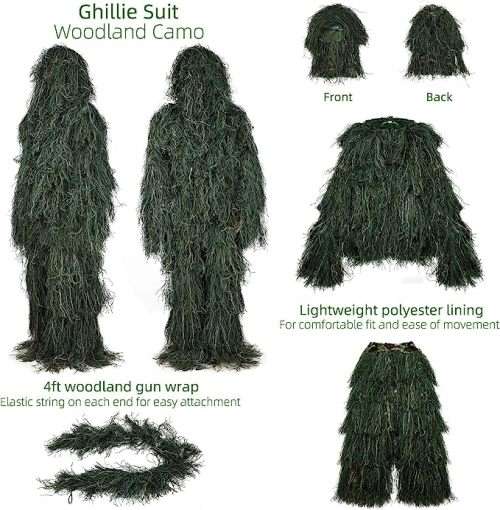 3D Ghillie Suits - Woodland