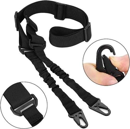 Two point Rifle Tactical Gun Sling Shoulder  Belt Strap (BLACK)