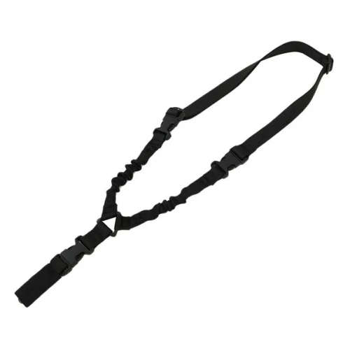 Single Point Rifle Rope Military Sling Shoulder Strap Adjustable -BLACK