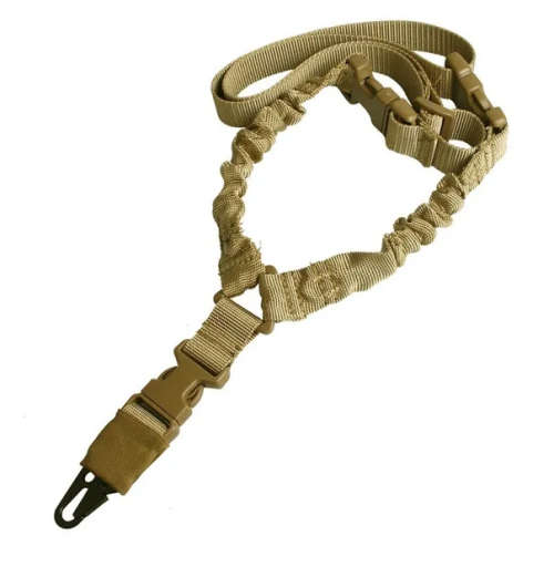 One Point Rifle Tactical Gun Sling Shoulder Belt Strap (KHAKI)