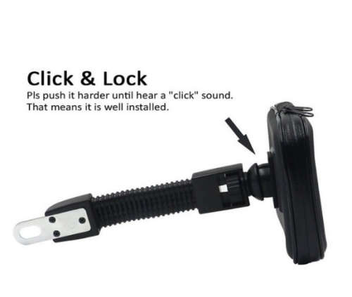 6.3` Waterproof Motorcycle Bike Phone Mount Holder for Handlebar Full Protection Touchable Screen