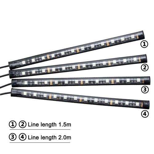 12 X LED Voice Control Led Ambient Car Lights