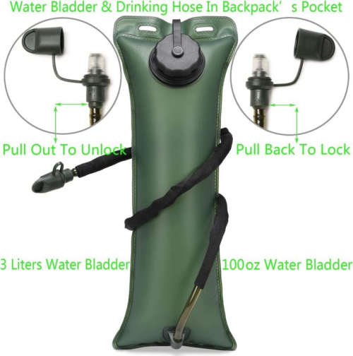 3L Tactical Hydration Backpack Military Water Bag Pouch Outdoor Running Cycling Camping Rucksack