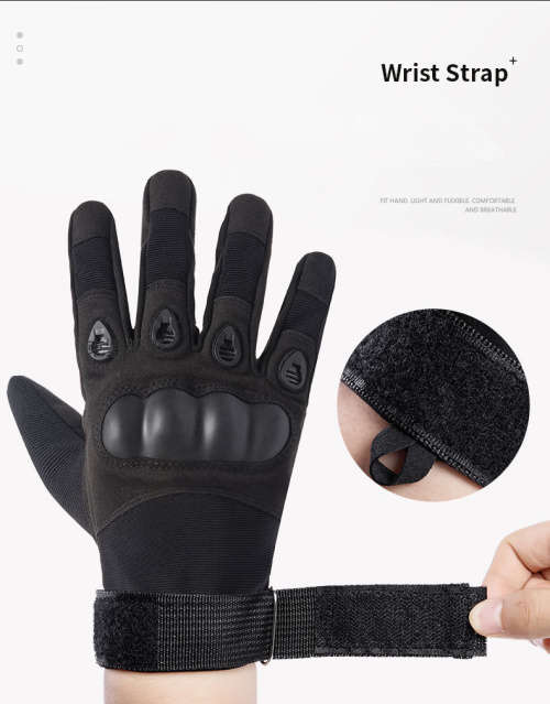 # 6 - Black Glove Full Finger with ventilation