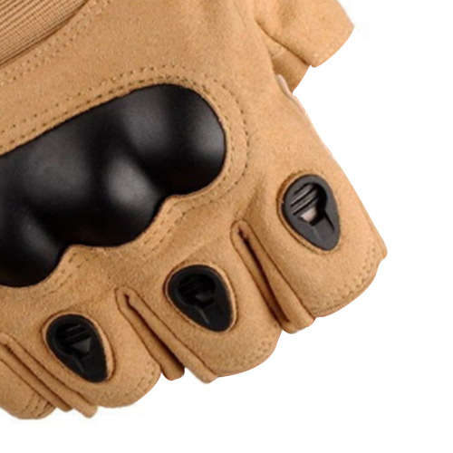 # 5 - Beige Glove Half Finger with ventilation