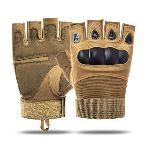 # 5 - Beige Glove Half Finger with ventilation