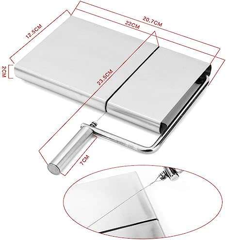 Cheese Slicer,Multifunctional Stainless Steel Cheese,Cutter,for Cheese Butter,Ham
