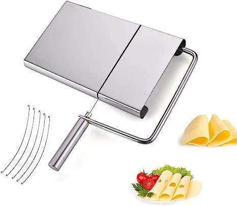 Cheese Slicer,Multifunctional Stainless Steel Cheese,Cutter,for Cheese Butter,Ham