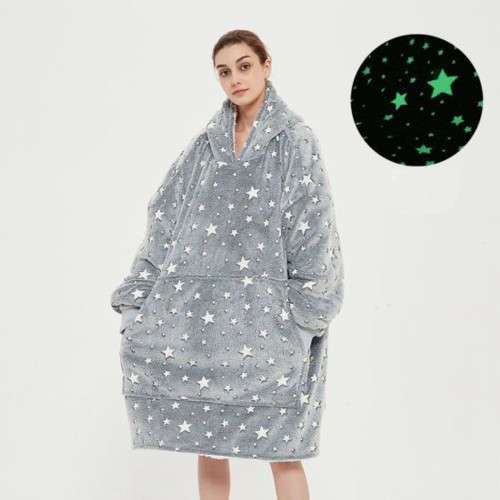 Glow In The Dark Hoodie Blanket  - STARS