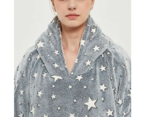 Glow In The Dark Hoodie Blanket  - STARS