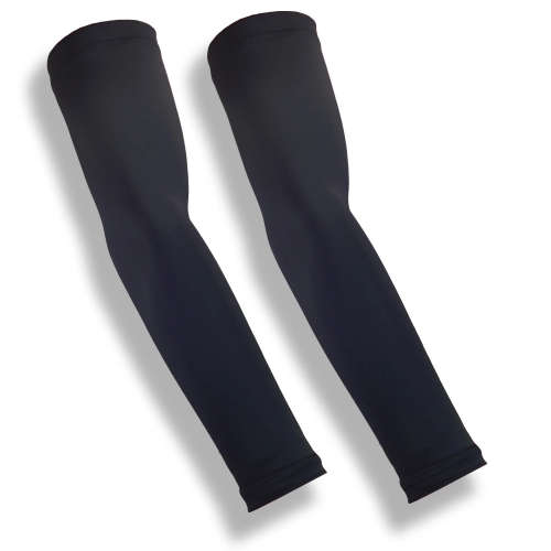 AQUA-X Unisex Sport UV Protection Arm Sports Sleeves - BLACK