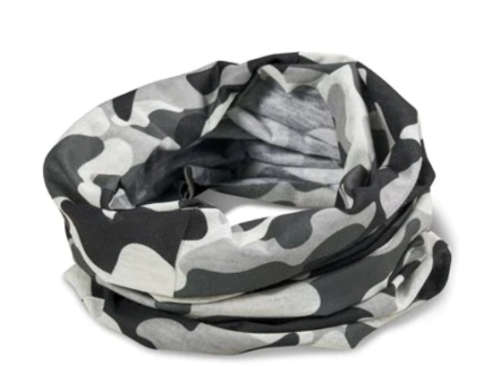 Bandana - Black & White Camouflage
