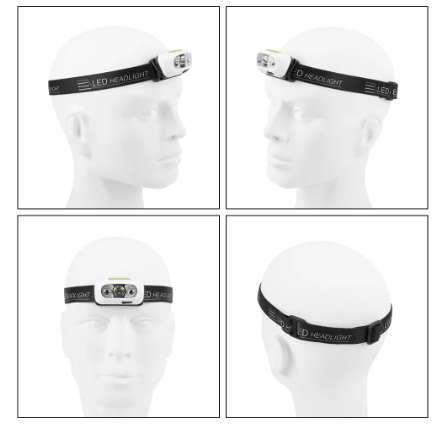 Smart Sensor Outdoor USB Headlight LED - WHITE