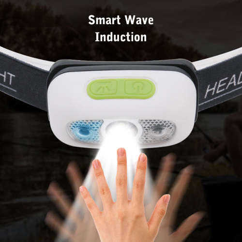 Smart Sensor Outdoor USB Headlight LED - WHITE