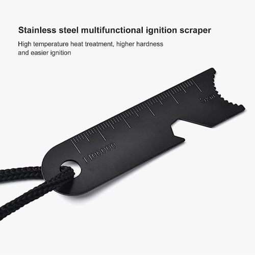 Survival Camping Outdoor Survival Magnesium Flint Steel Striker Fire Starter #1