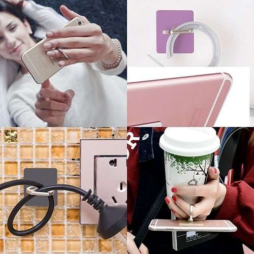 Rotating Ring Kickstand Mobile Phone Holder | Best Quality - SILVER