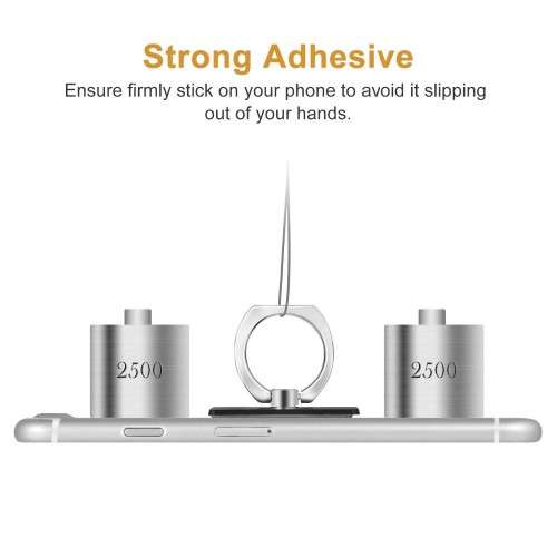 Rotating Ring Kickstand Mobile Phone Holder | Best Quality - SILVER