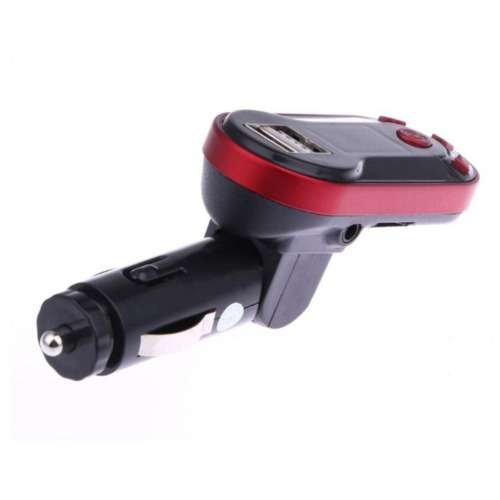Car FM Wireless Transmitter & Charger - RED & BLACK