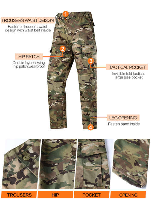Tactical Uniform Set, Jacket + Pants - CP KHAKI
