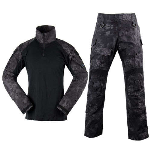 Tactical Uniform set (Excluding Knee & Elbow Pads) - CP BLACK