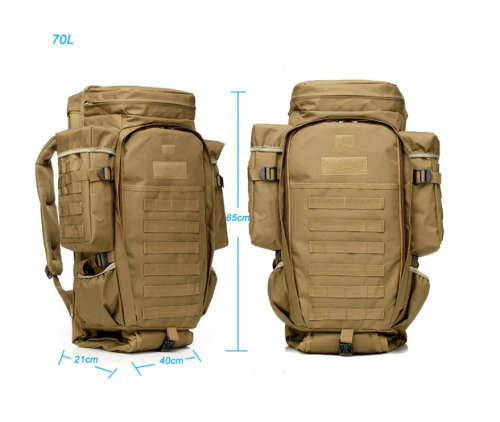 70L Military Outdoor Sports Hiking Camping Hunting Travel Tactical Rifle Backpack