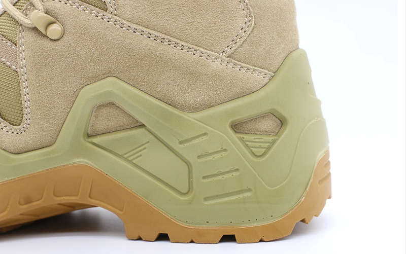(AK) Anti-Slip Safety Breathable Shock-Absorbing Climbing Hiking Tactical Ankle Boots- Khaki