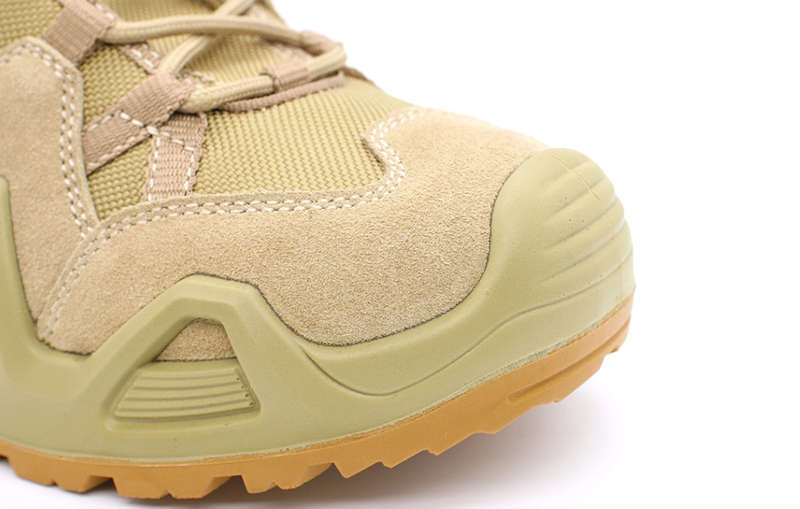 (AK) Anti-Slip Safety Breathable Shock-Absorbing Climbing Hiking Tactical Ankle Boots- Khaki