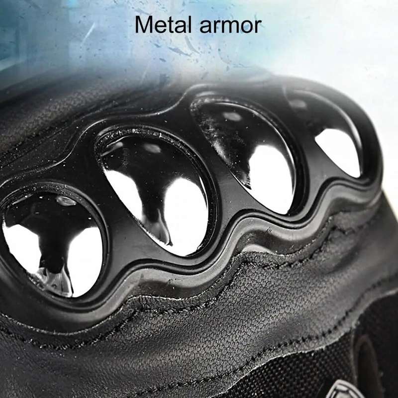 # 7 - Steel Case Half Finger Glove - Black
