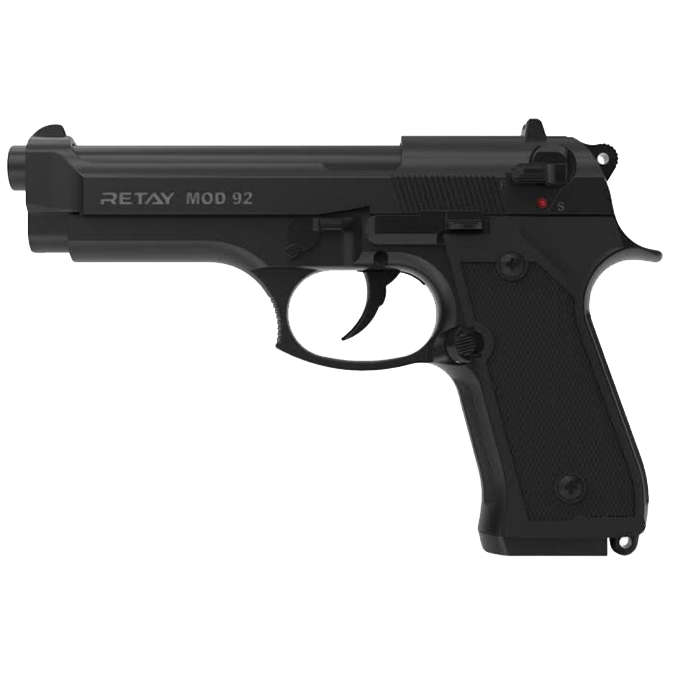 RETAY MOD92 Blank Gun for Self Defense (9mm Blank & Pepper Gun)