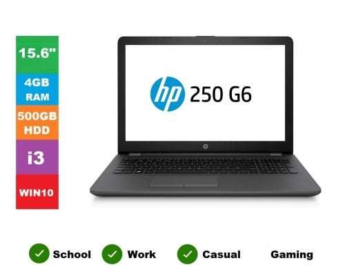 HP 250 G6 , CORE I3, 4GB RAM , 500GB HDD, BRAND NEW IN THE BOX , WITH A FREE HP CARRY BAG