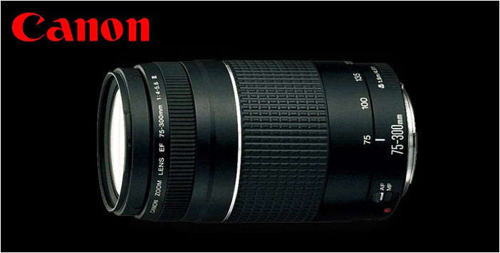 Canon EF 75-300mm f/4-5.6 III Telephoto Zoom Lens for Canon SLR Cameras IN EXCELLENT CONDITION