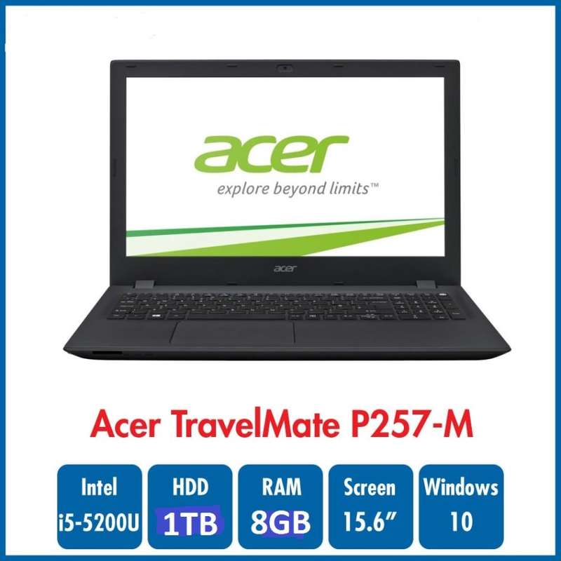ACER TRAVELMATE P257 , CORE I5-5200U @2.20GHz ,8GB RAM , 1TB HDD , INTEL HD GRAPHICS