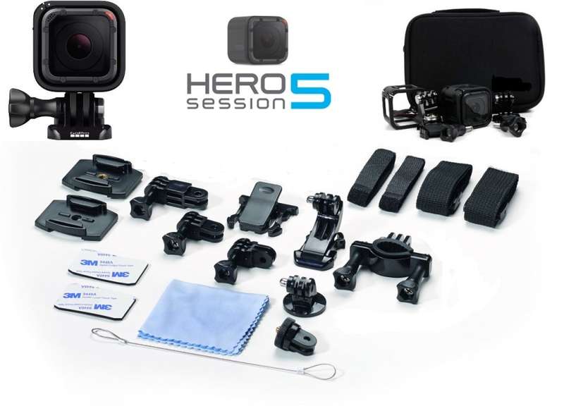 GOPRO HERO5 SESSION WITH CASE AND ACCESSORIES IN VERY GOOD CONDITION
