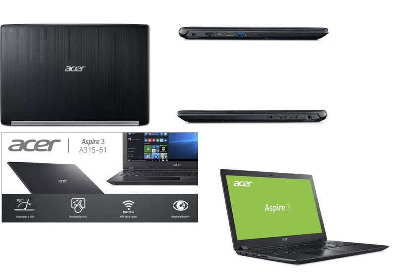 Acer Aspire 3 A315-53-30US Core i3-7020U 4GB Ram 1TB HDD 15.6" Intel HD Graphics 620 .BRAND NEW