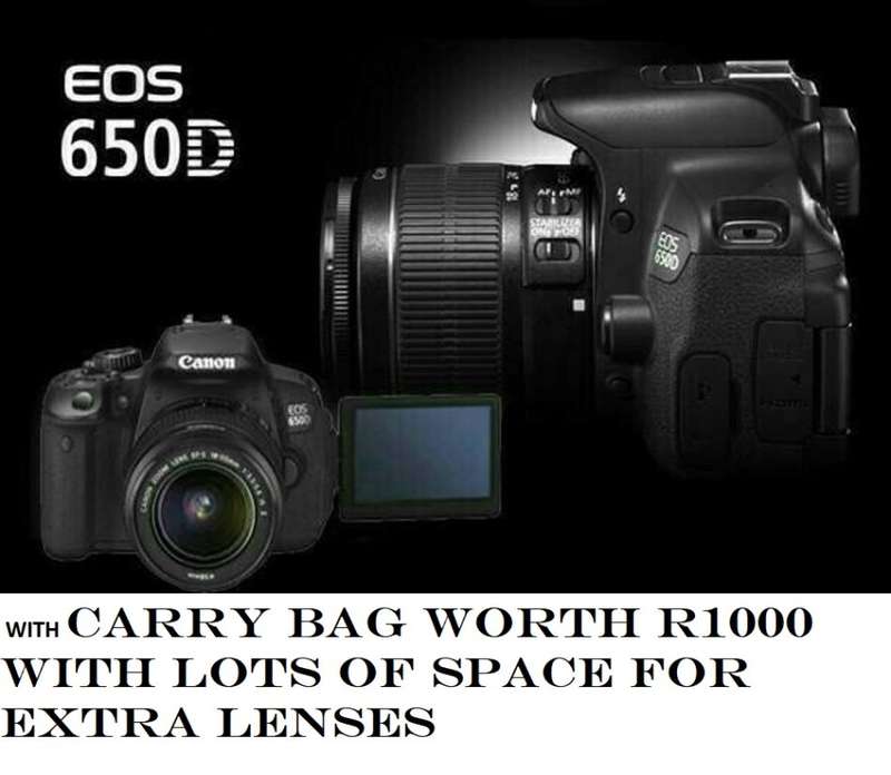 CANON 650D,18MP, FULL HD MOVIES,WITH 18-55MM LENS,CARRY BAG VERY GOOD CONDITION