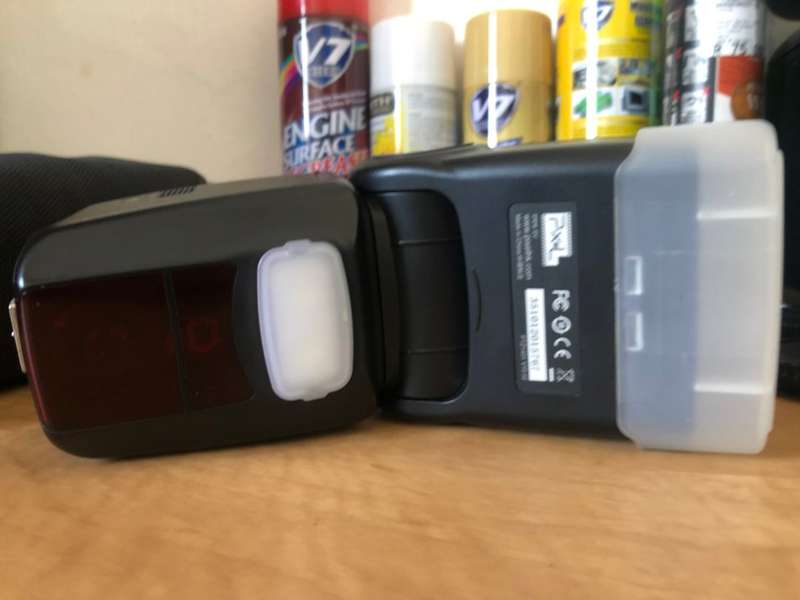 Pixel Mago GN65 Wireless TTL HSS LED Flash Speedlite for Canon, Flash Softbox Diffuser NEW CONDITION