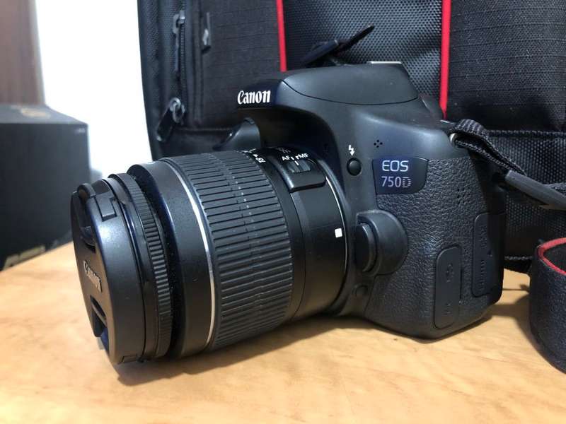 CANON EOS 750D DSLR WITH CANON EF-S 18-55MM III , 16GB SD CARD AND CANON BAG, EXCELLENT CONDITION