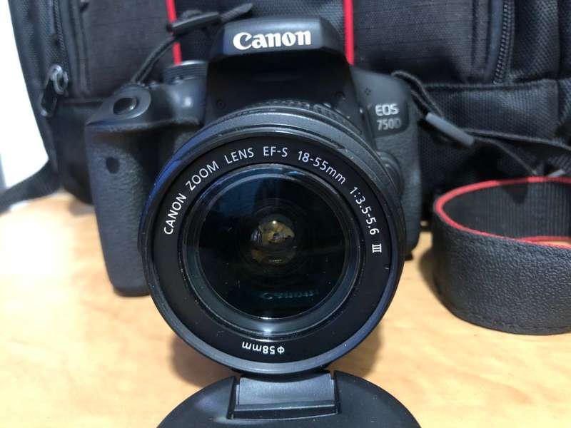 CANON EOS 750D DSLR WITH CANON EF-S 18-55MM III , 16GB SD CARD AND CANON BAG, EXCELLENT CONDITION