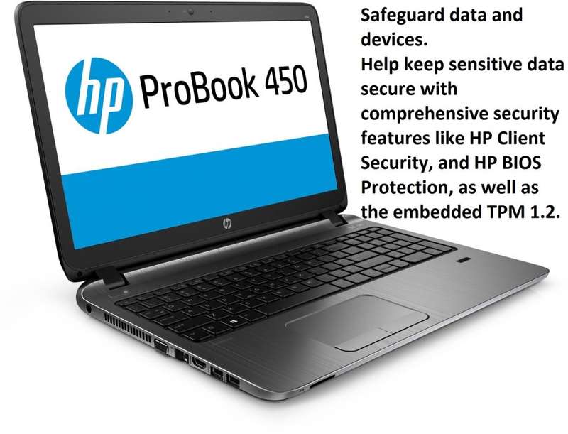 HP Probook 450 G2 Intel Core i7-5500U @2.40GHz,4GB Ram,1TB HDD 2GB AMD Radeon R5