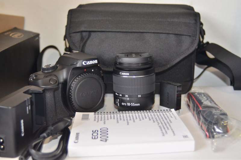 Canon EOS 4000D 18MP DSLR , FHD MOVIES, WIFI with EF-S 18-55mm  CARRY BAG. BRAND NEW CONDITION