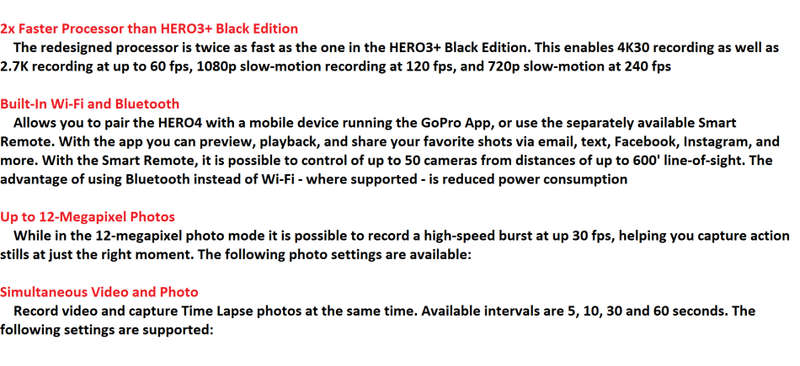 GoPro HERO4 WITH lots of ACCESSORIES