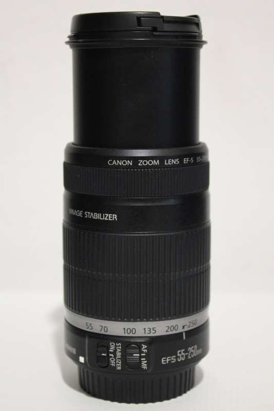 Canon EF-S 55-250mm f/4-5.6 is Image Stabilizer Telephoto Zoom Lens VERY GOOD  CONDITION
