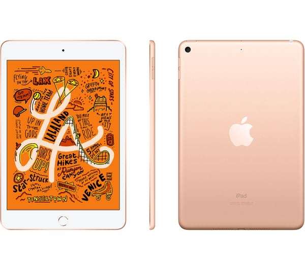 Apple iPad mini (5th Generation) with Wi-Fi - 64GB - Gold WITH APPLE PENCIL , NEW CONDITION