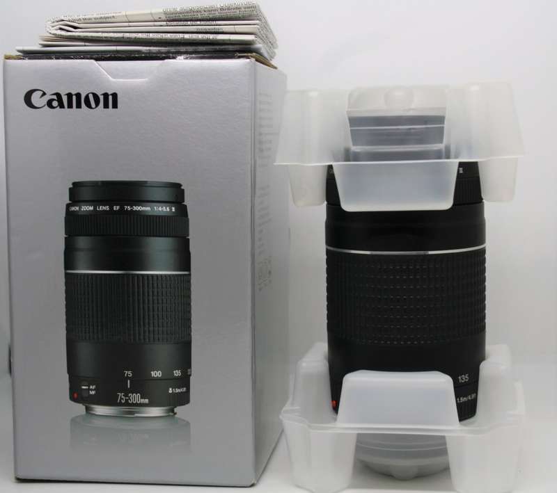 Canon EF 75-300mm f/4-5.6 III Telephoto Zoom Lens for Canon SLR Cameras , BRAND NEW CONDITION ,BOXED
