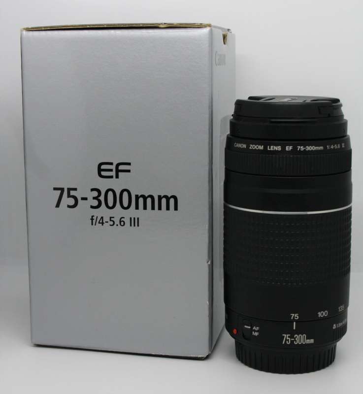 Canon EF 75-300mm f/4-5.6 III Telephoto Zoom Lens for Canon SLR Cameras , BRAND NEW CONDITION ,BOXED